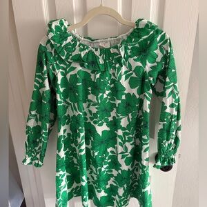 J crew Crewcuts Green Floral girls dress. Perfect condition.